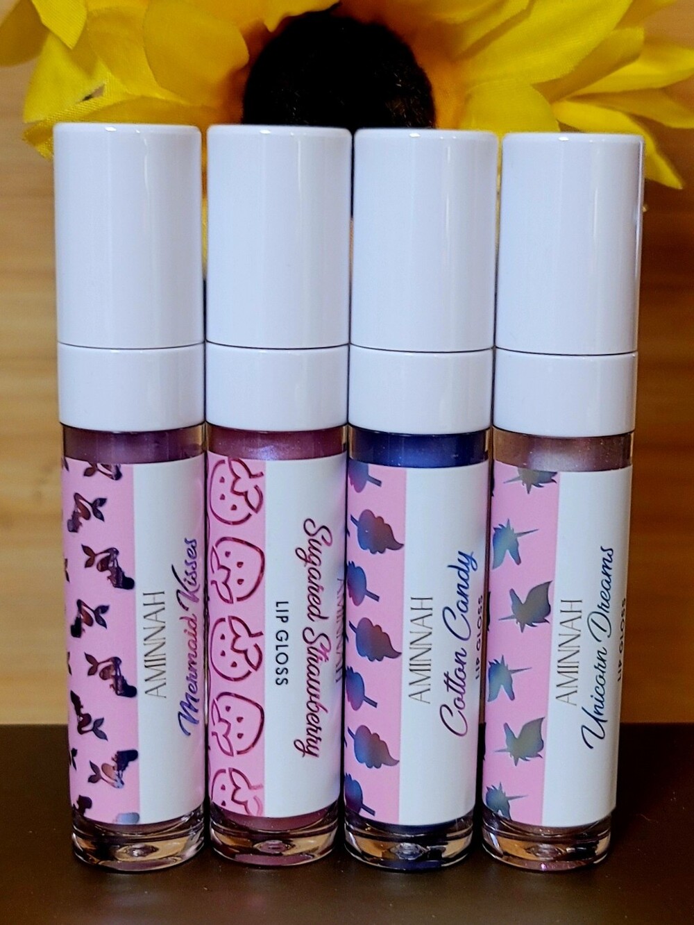 Aminnah Lip Gloss Set (4) NWOB
